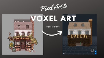 Watch me create a Bakery Shop using VoxEdit. Part 1
