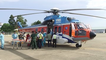 Điều động trực thăng cấp cứu ngư dân bị tai nạn tại Trường Sa