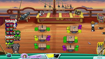 Diner Dash: Flo Through Time Walkthrough - Level #34 - Buccaneer Bistro