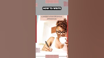 How to Write a Dissertation Proposal Appendices | WritersER.com