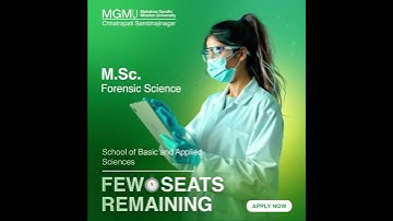 M.Sc. in Forensic Science |  Admissions Open 2025–26
