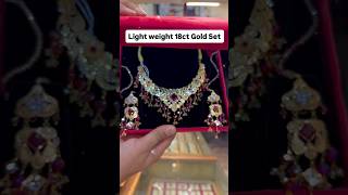 18K Gold Necklace Set 😍#shorts#trending #gold
