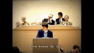 Bosnien Im Bundestag - Erste Rede Von Stefan Schwarz Am 10.12.1992, Tag Der Menschenrechte