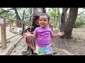 Little Girl Rides a Train For The First Time!