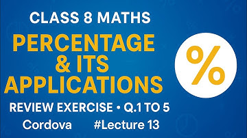 Class 8 Maths chapter 9 Percentage And It