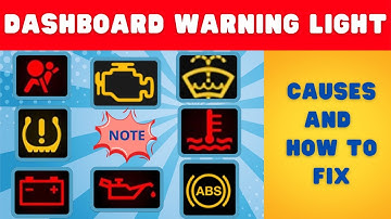 8 DANGEROUS Warning Lights You Shouldn