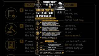 ⚖️ NO DELAY IN PRISONER RELEASE: SC'S KEY DIRECTIONS ⚖️