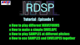 RDSP for RISC OS Tutorials : Episode 1