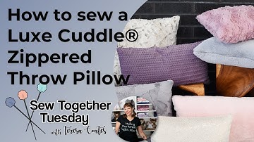 How to Make a Throw Pillow with Luxe Cuddle® Minky Plush Fabric (& Free Pattern)