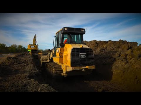 Cat® 953 Track Loader at Work - Trench Backfill