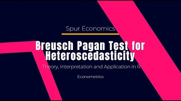 Breusch Pagan Test for Heteroscedasticity