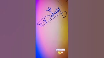 Debasish name signature style | D signature style #youtube #shorts