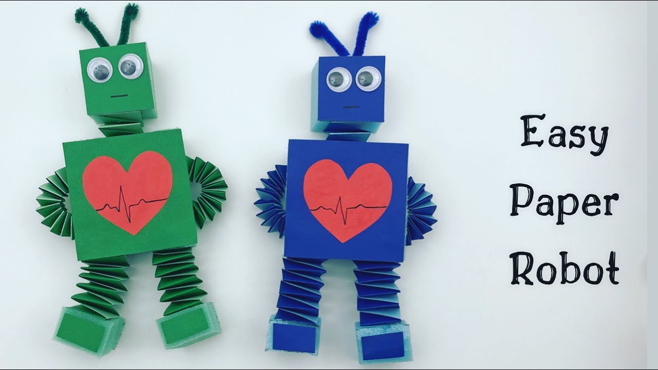 To Make Easy ROBOT Toy For Kids / Nursery Craft Ideas / Paper Craft Easy / KIDS - YouTube