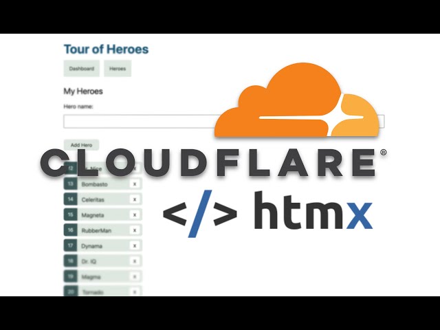 Cloudflare + HTMX smashes Angular Tutorial