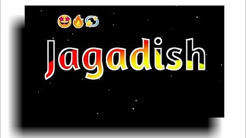 🤩Jagadish Name Status||✍️New Name Art Status_🤯New Whatsapp Status||MS Thakor_😈New Treanding Status