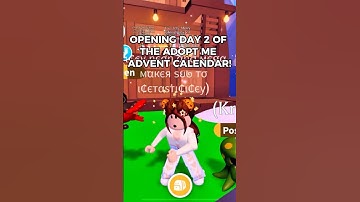 DAY 2 OF THE ADOPT ME ADVENT CALENDAR! #adoptme #roblox #shorts #christmas #adoptmeroblox #winter