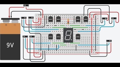 Memoria Flash de 8 bits(1 byte) con display 7 segmentos y mosfet 2n7000