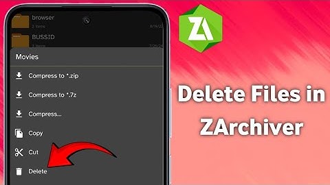 How to Delete Files in ZArchiver (2025) solution (100%)