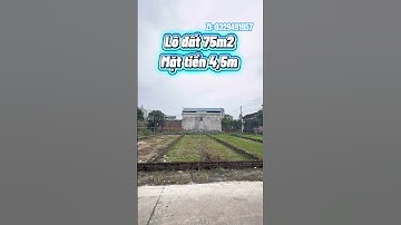 Chủ cắt lỗ bán lô đất 75m2, sổ đỏ Hn chỉ nhỉnh 1 tỏi #emhuebandat #datnen #rovaland #batdongsan