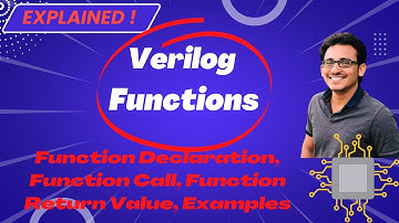 Verilog HDL Crash Course | Verilog Functions (with Examples) | Module #10 | VLSI Excellence | Do👍 &🔕