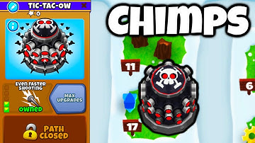 Beating The New Map On Chimps One Two Tree Chimps in Bloons TD 6
