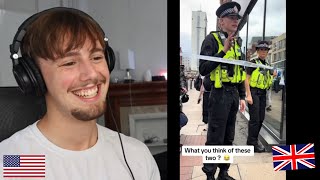 british cops are hilarious.. American Reacts to Funny British Tik Toks!