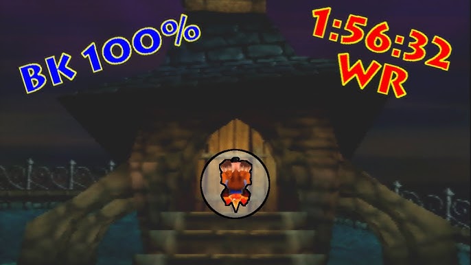 Banjo Kazooie in Super Mario 64: Whomp's Fortress - N64 Squid