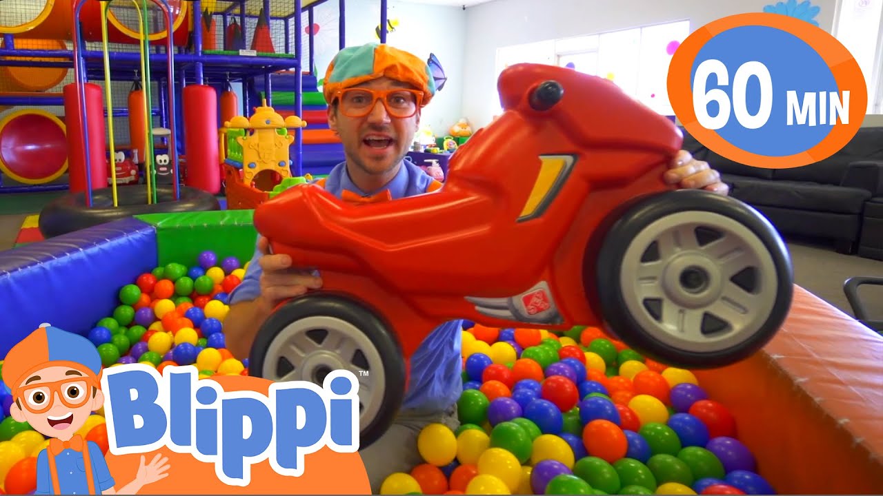 Learning with Blippi at an Indoor Playground  Educational Videos for Kids