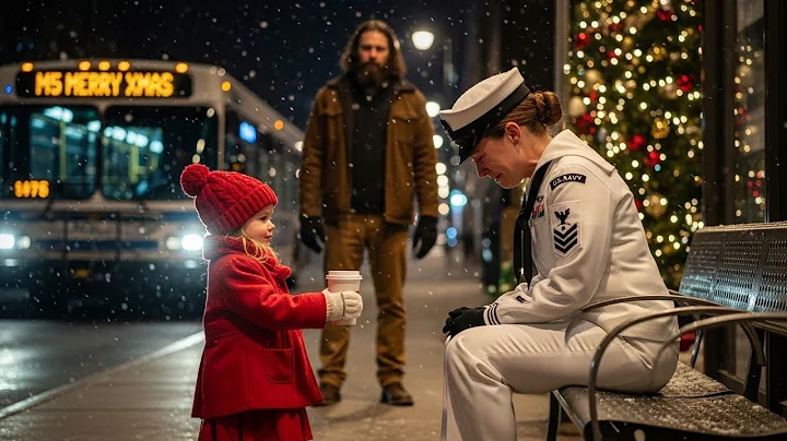 “Please Don’t Cry, Ma’am…You Can Borrow My Dad.”—Said the Little Girl to the Navy Soldier at the Bus