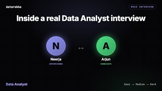 Detailed Data Analyst Mock Interview — Easy to Hard | Full Walkthrough Information