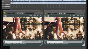 Demo of VidPlayVST in MuTools MuLab, synchronized to audio track