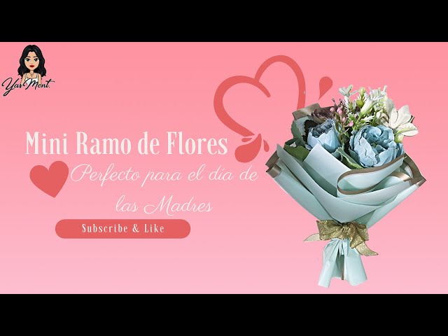 Ramo de flores de papel - Idea de REGALO para SAN VALENTÍN