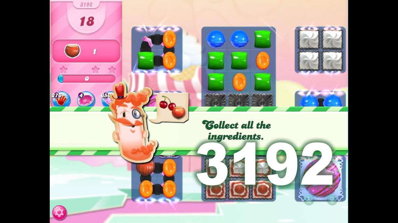 Candy Crush Saga Level 3192 (No boosters)
