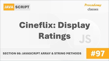 #97 Cineflix: Display Ratings | Array & String Methods | Complete Modern JavaScript Course