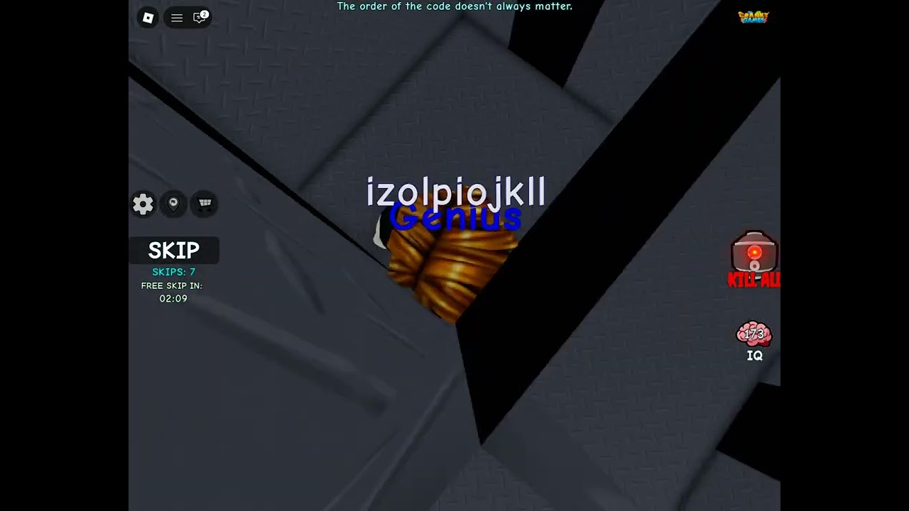 How to complete FLOOR 174 in IQ Test of Roblox