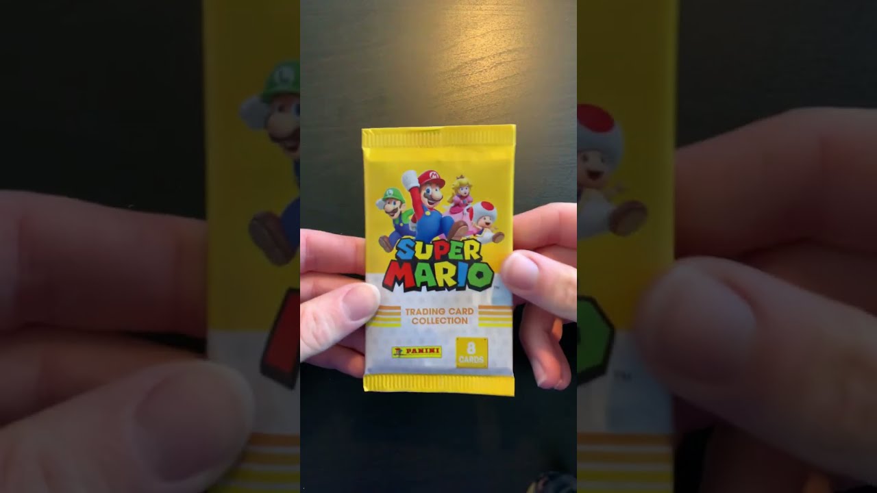 Super Mario 2022 Trading Card Collection?! - Pack Opening (Gold & Silver Card Pull!) #shorts