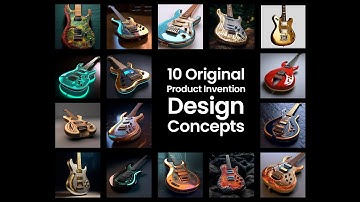 20 Original Conceptual Guitar Designs Generated By SuperTasker.ai