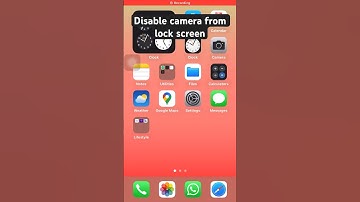 Disable camera on lock screen | Screen time | #iphonetips #iphonesettings
