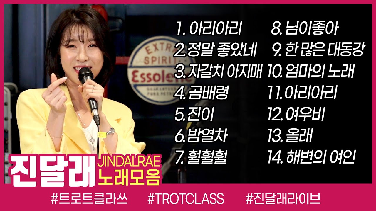 진달래 🎤노래모음 ✔14곡 | Trot Class JINDALRAE