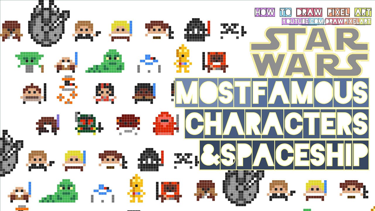 Grid Baby Yoda Grid Star Wars Pixel Art - maryandbendy