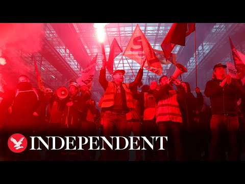 Live: Protesters take to streets of Paris on 11th day of strikes against pension reform