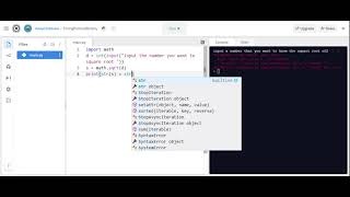How to write a python program that takes in a input and gives the square root of the number.