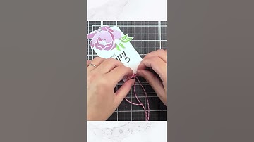 Adding dimension to inlay die-cuts! #altenew #fyp #trending #tutorial #papercrafting #cardmaking