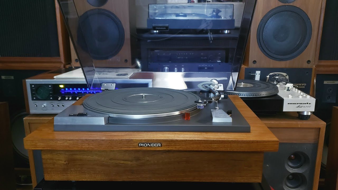 Pioneer PL-50A Belt Drive Turntable Demo - BIGAZSPEAKERS.COM - YouTube