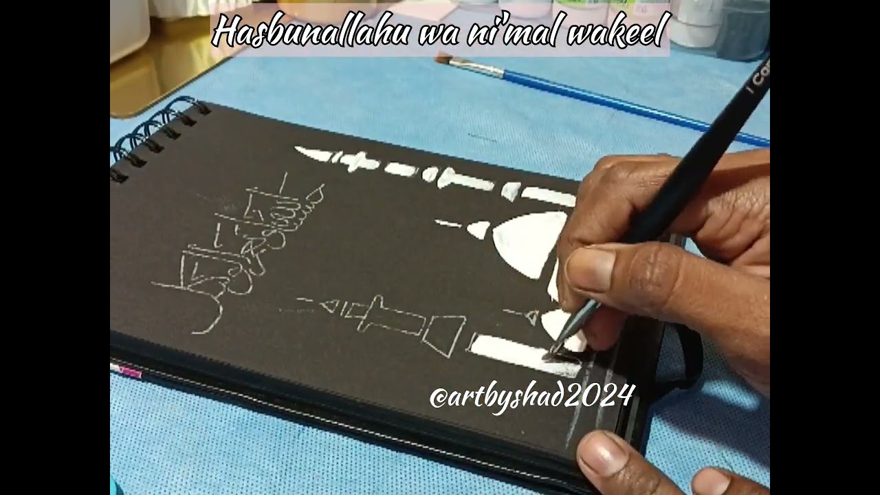 Hasbunallahu Wa Ni’mal Wakeel | Islamic Calligraphy Art ✨🖤