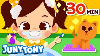 Good Habits Compilation Songs | Learning Songs for Kids | Kindergarten Song | JunyTony