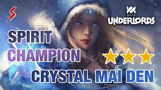 Crazy ★★★ Crystal Maiden | -20% Cooldown for Spirit team | Dota Underlords Strategy screenshot 5