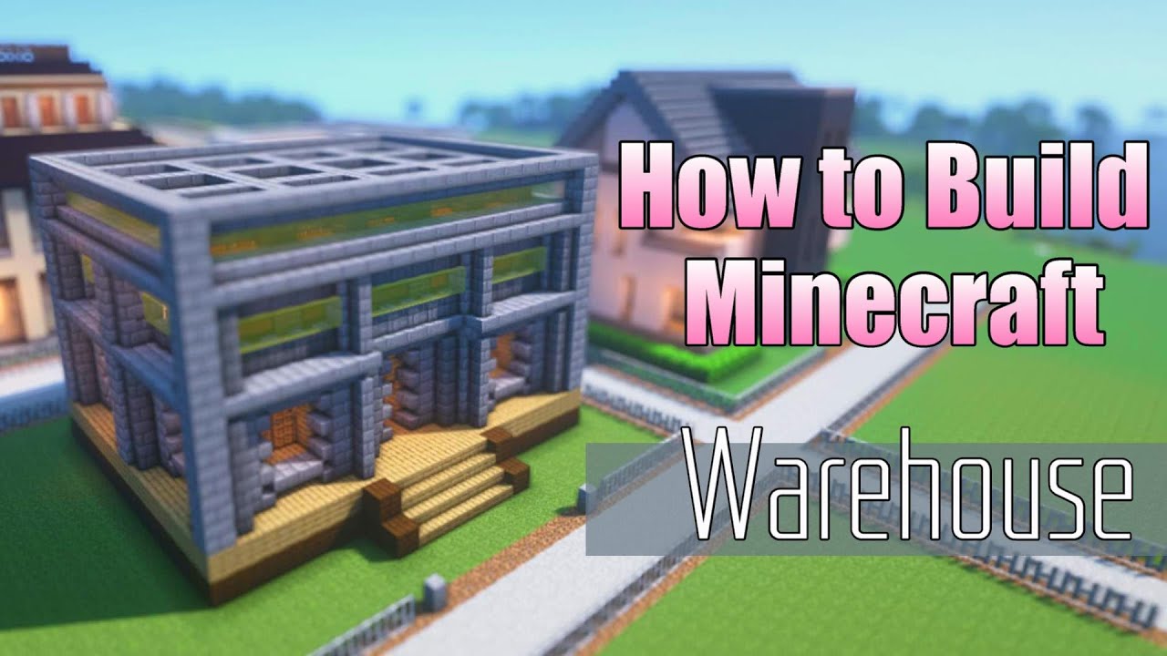 マインクラフト 倉庫の作り方 頑丈そうな家の作り方 がっちりした謎建築 Minecraft Tutorial How To Build Warehouse Youtube