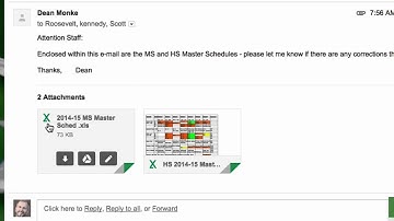 Viewing attachments in Chrome and Gmail