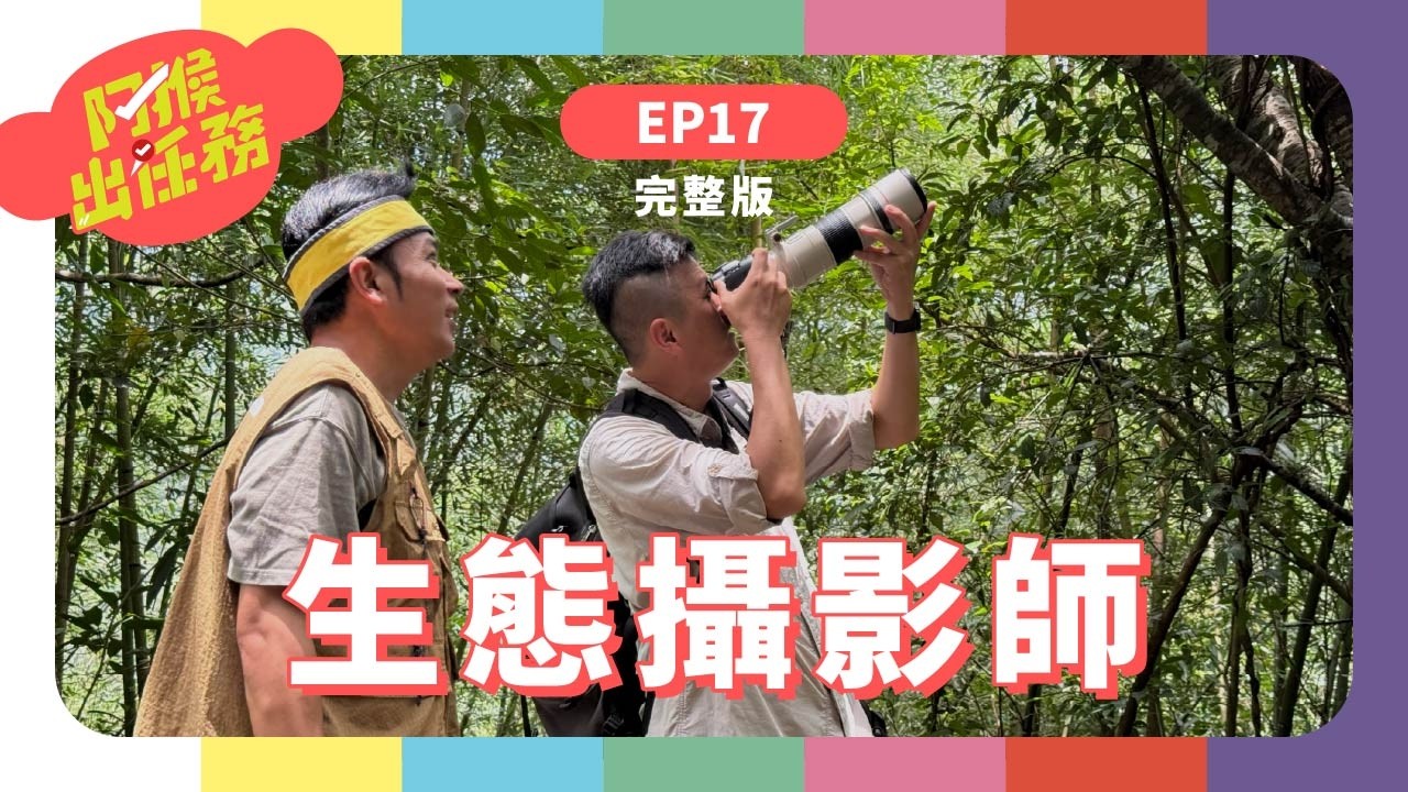 生態攝影師｜《阿猴出任務》S2 EP17 完整版｜香蕉哥哥｜台語兒少｜昆蟲｜動物｜攝影｜阿猴｜蝶小小｜施信鋒